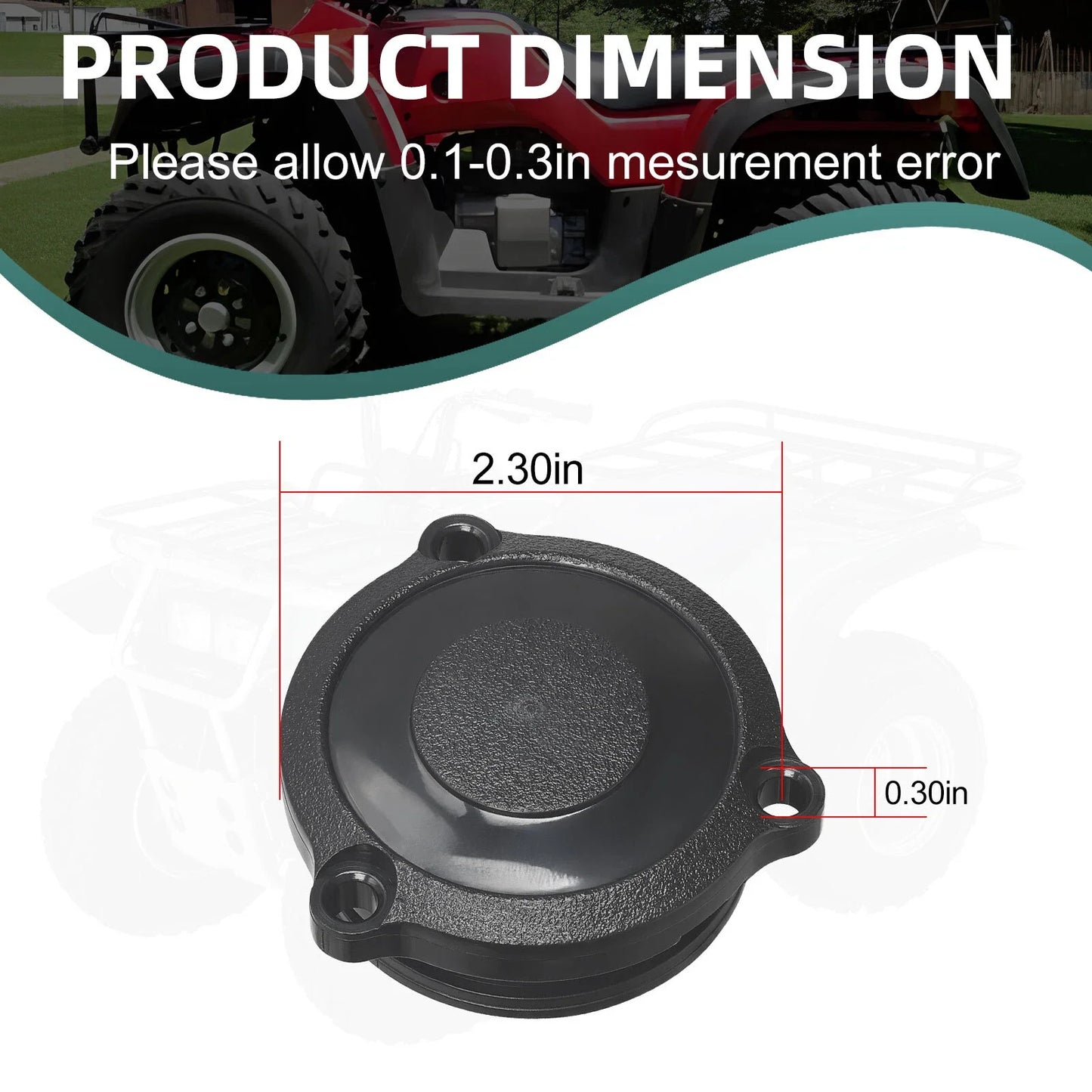 2 x Front Wheel Hub Cap for Polaris Magnum Scrambler Sportsman (2002-2007)
