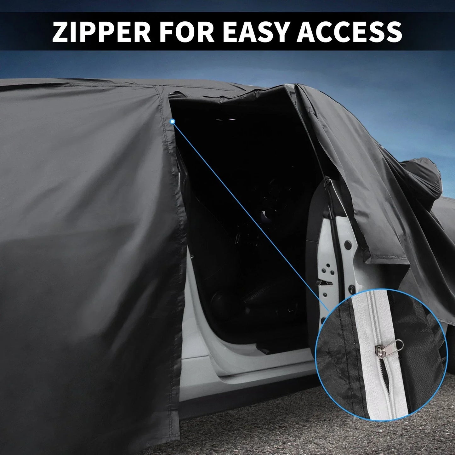 Waterproof PEVA Cotton Car Cover for Porsche 911 (2013-2023) with Zipper