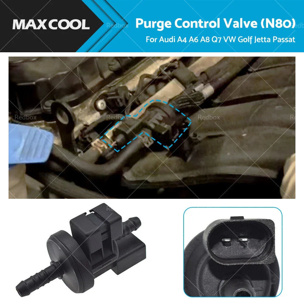Purge Control Valve Breather for Audi VW A3 A4 A5 A8 TT Golf Jetta