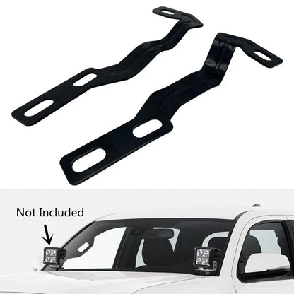 Engine Hood Hinge Ditch LED Light Mounting Bracket for Toyota Tacoma (2016-2021)