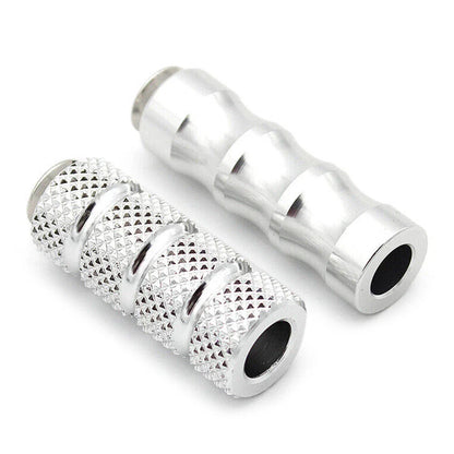 6mm Foot Peg Gear Shift Brake Lever Toe Peg Pedal for Universal Motorcycle Silver