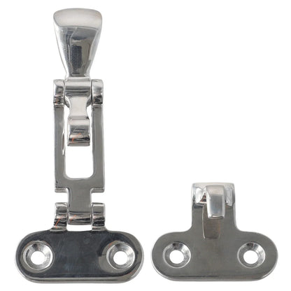 Boat Lock Hatch Deck Hinge with Adjustable Latch Fastener for Assured