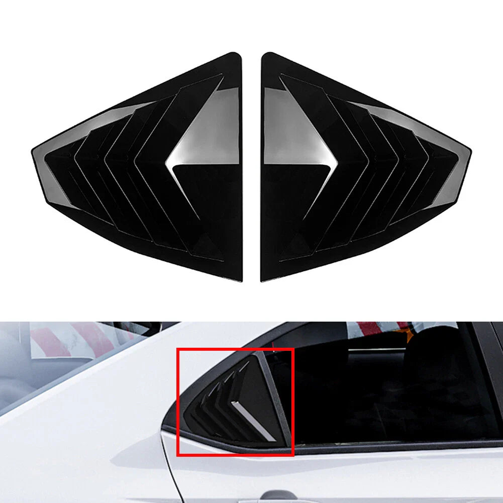 Glossy Black Rear Window Louver Cover for Subaru WRX STI (2022-2025)