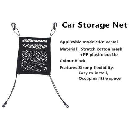 3 x Car Truck Seat Mesh Storage Net Bag Organizer Multi-Pocket