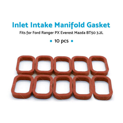 Inlet Intake Manifold Gasket 10PCS for Ford Ranger PX, Everest, Mazda BT50 (2011-2023)