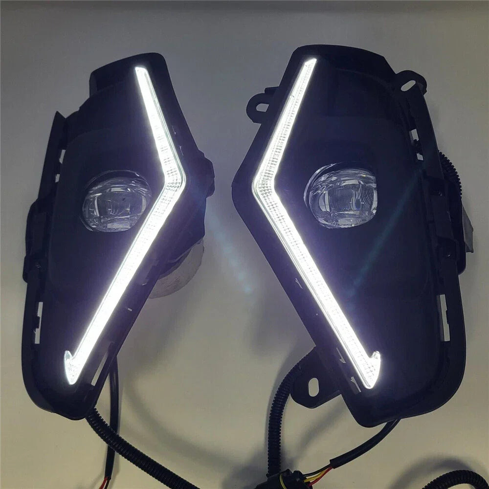 LED Fog Lights Dual Color DRL Signal Wires for RAV4 (2019-2023)