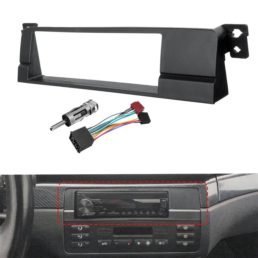 1 Din Radio Fascia Frame Wire Adapter for BMW 3 Series (1998-2005)