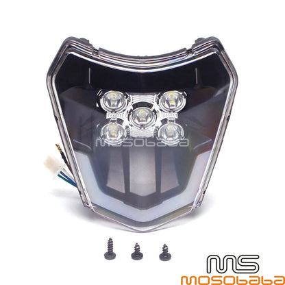 1X LED Headlight for KTM Enduro SX SXF EXC XCF FE TE 250 350 450