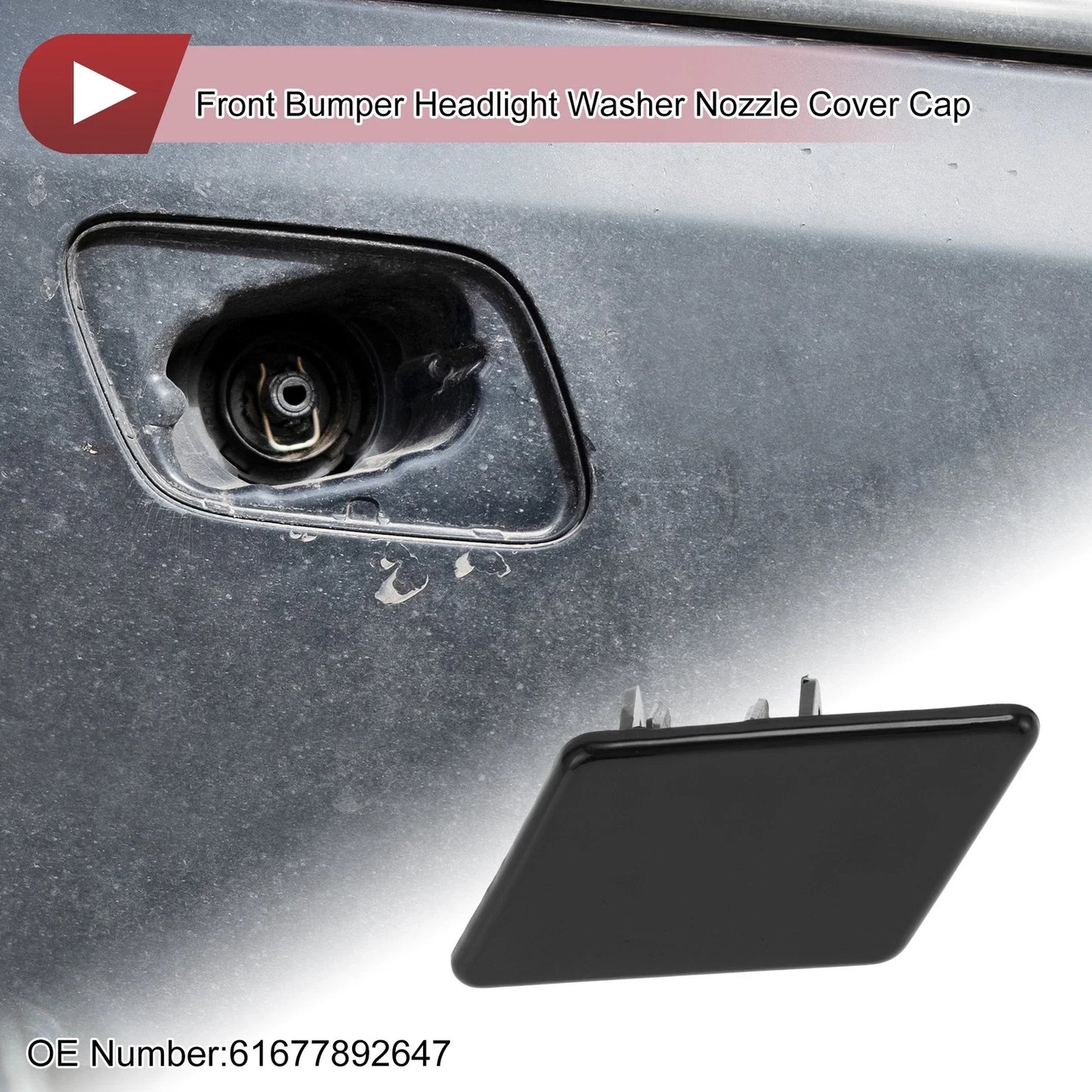 Bumper Headlight Washer Nozzle Cover Cap for BMW 328i xDrive