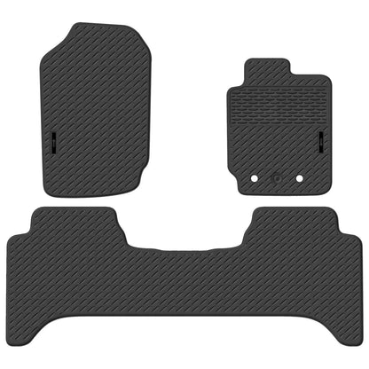 Full Set Front Rear Moulded Rubber Floor Mats for Ford Ranger PX Dual Cab