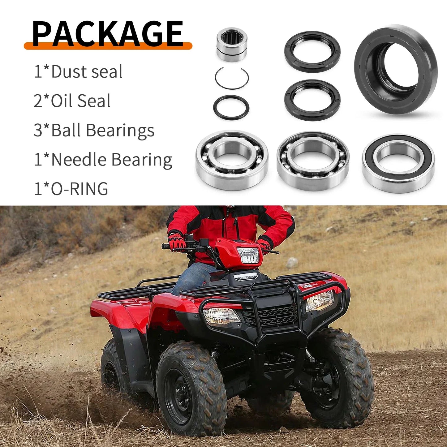 Rear Differential Bearing Seal for Honda Foreman Rubicon 500 (2005–2014)