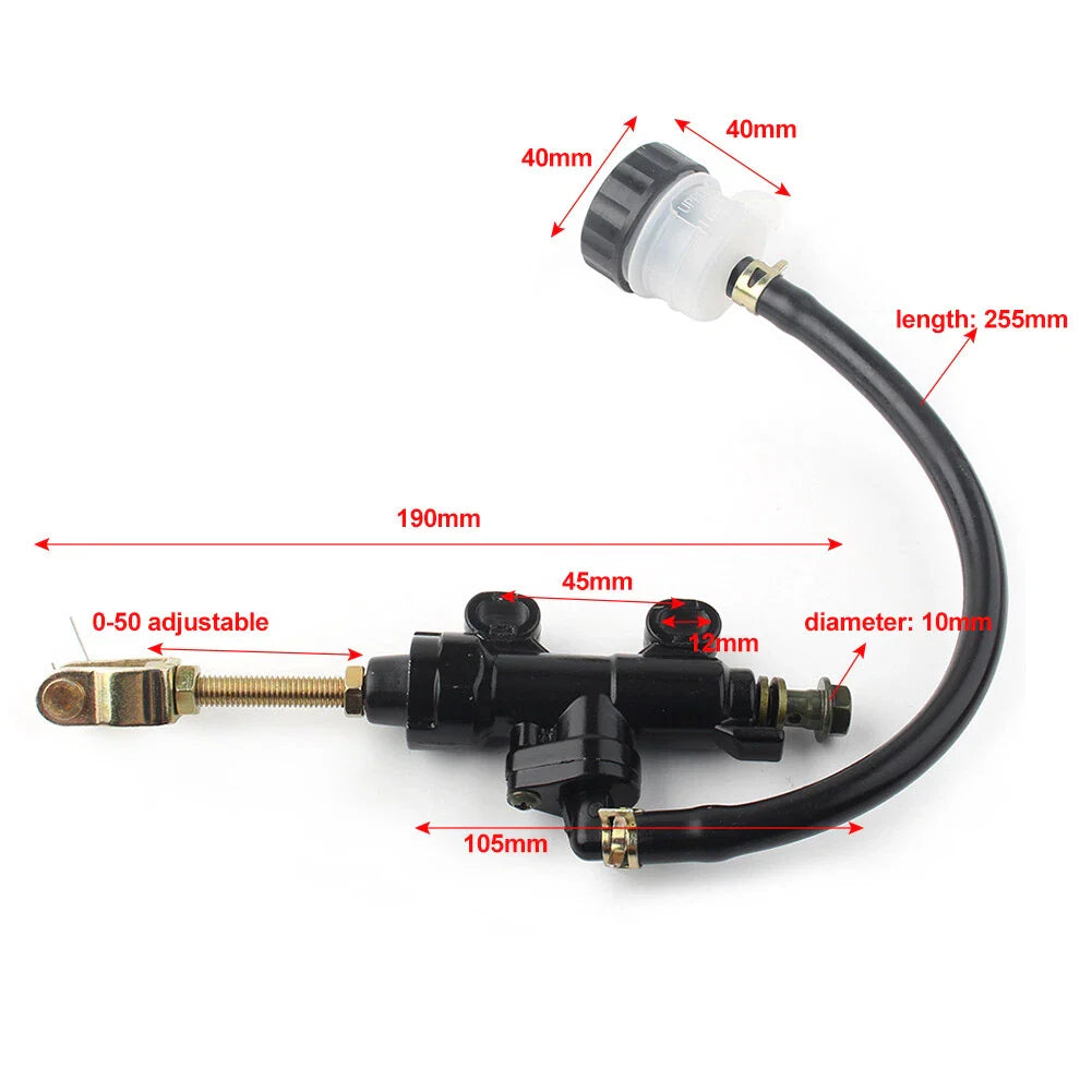 Rear Brake Master Cylinder for Motor Dirt Bike ATV Gold