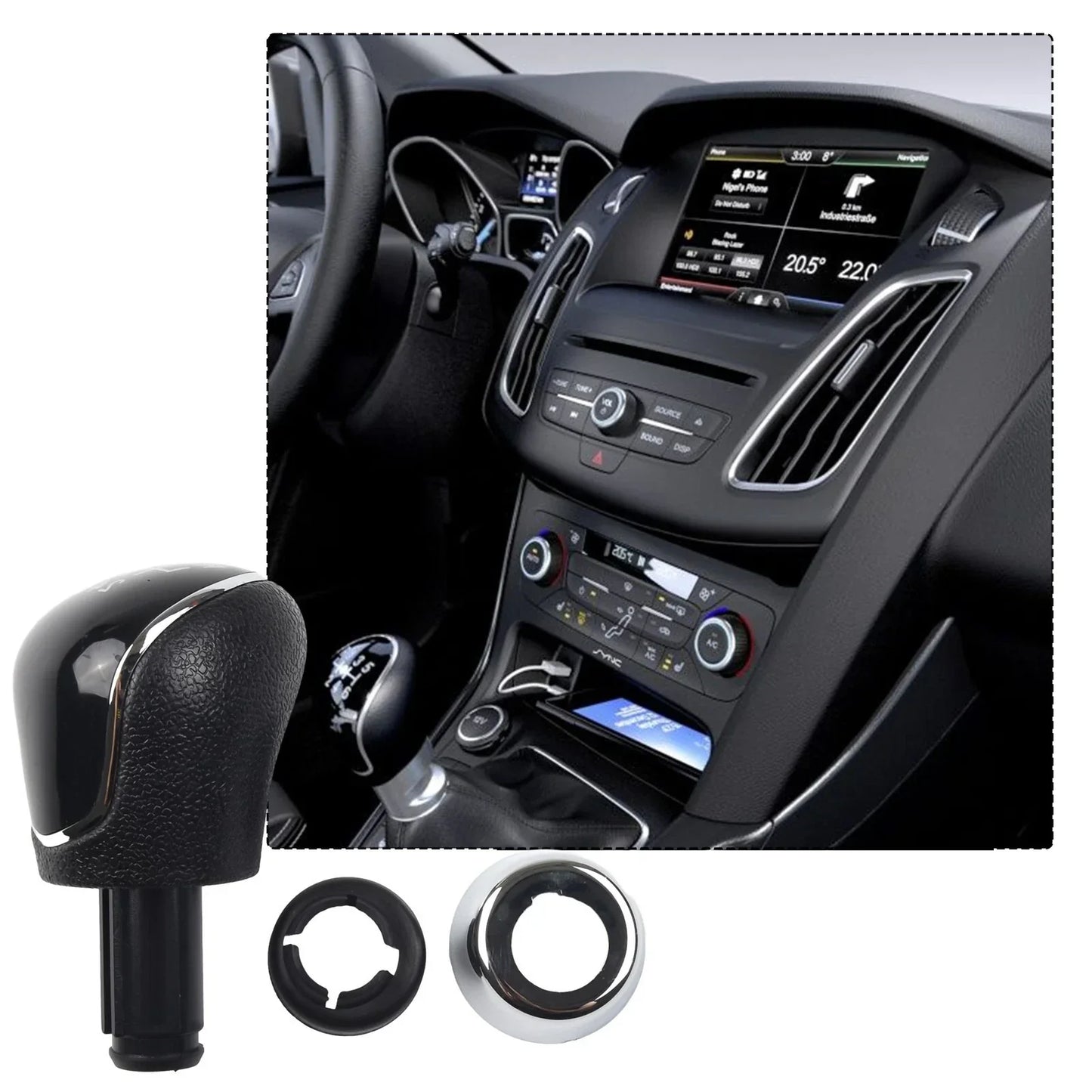 Perfect Fit 6 Speed Gear Shift Knob for Ford Focus Mondeo Fiesta