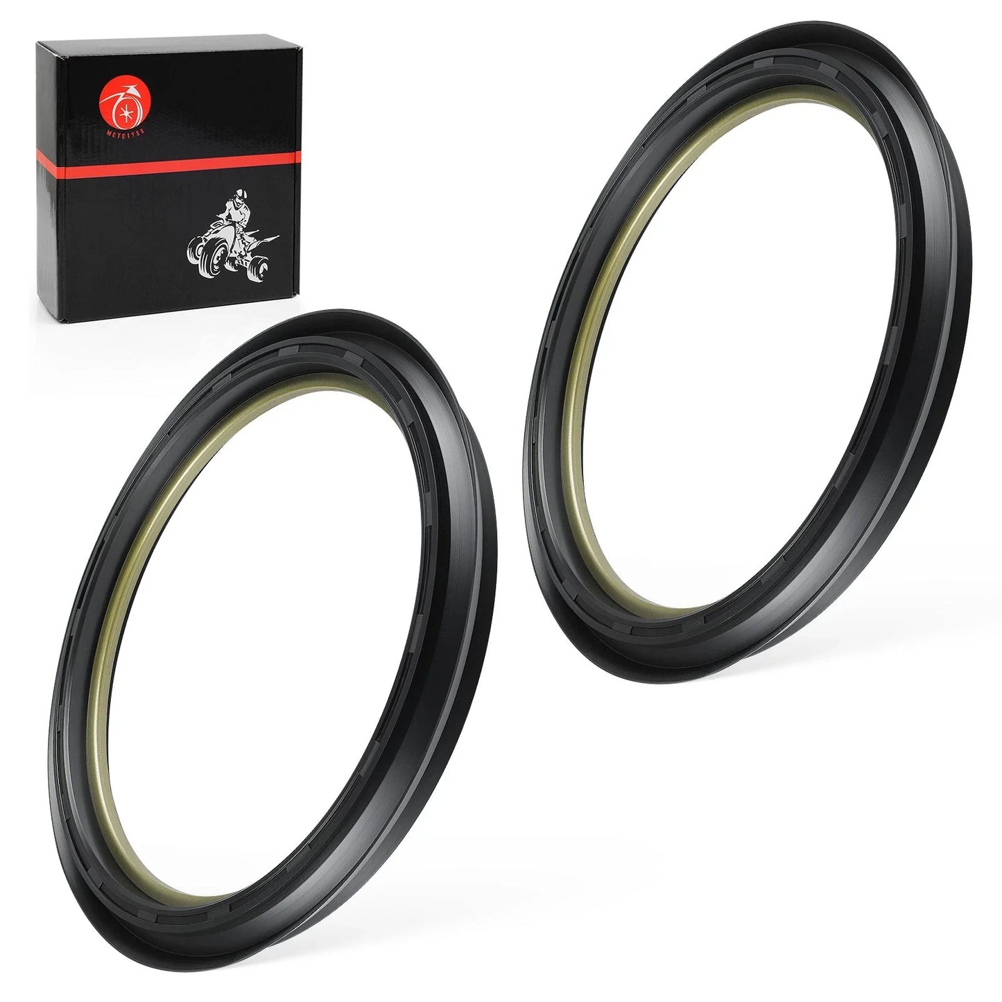 2 x Front Brake Drum Dust Seals for Honda Foreman 400 TRX400FW 4x4 (2002–2003)