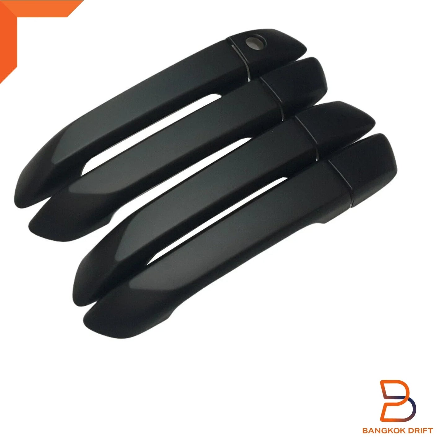 Matte Black Door Handle Cover Trim for Isuzu D-Max Ute SX (2020-2023)