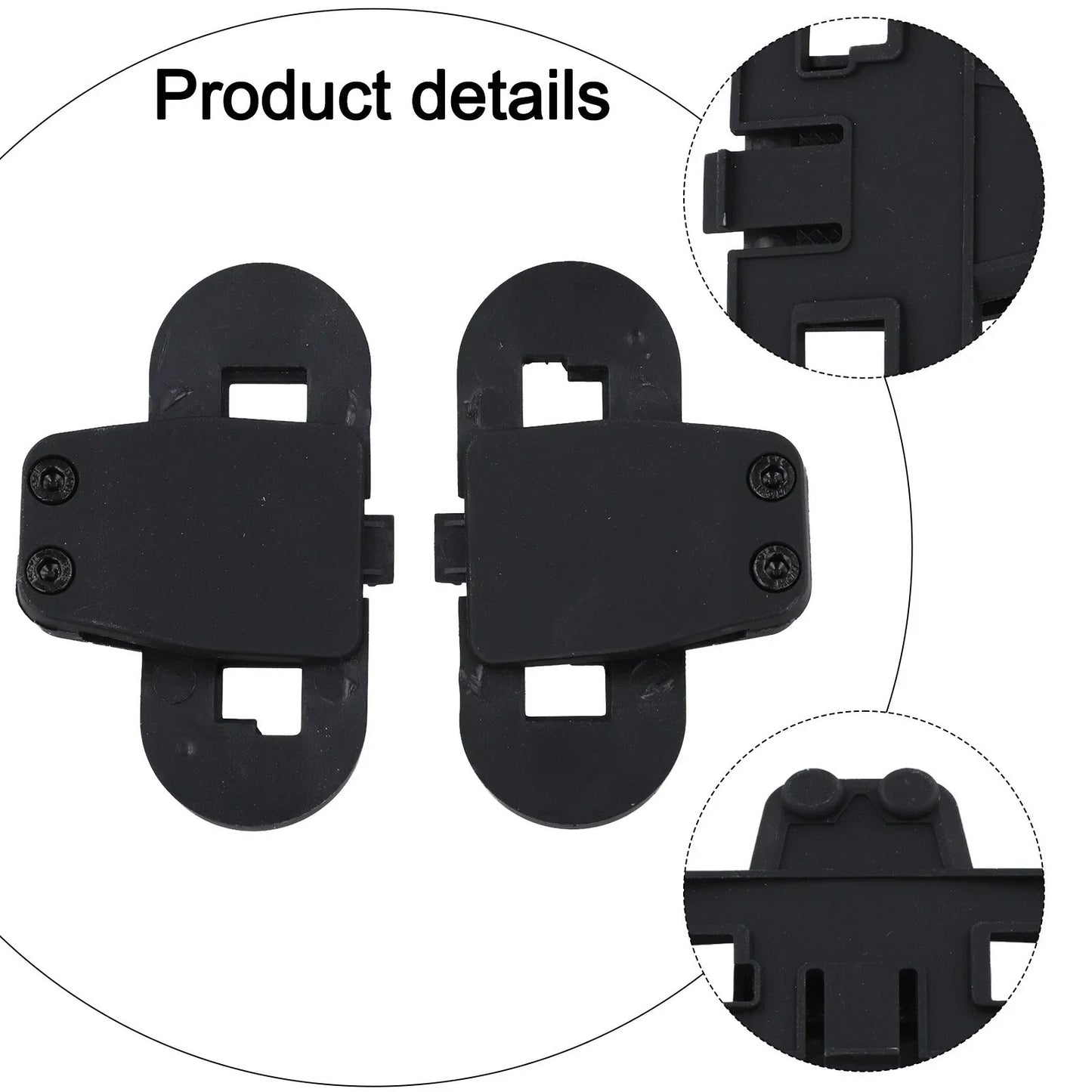 2 x Clip Clamp Mounts for T-COM Motorcycle Helmet Intercom Interphone