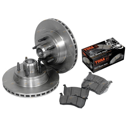Front Disc Rotors + Brake Pads for Falcon Fairmont (1988-1994)