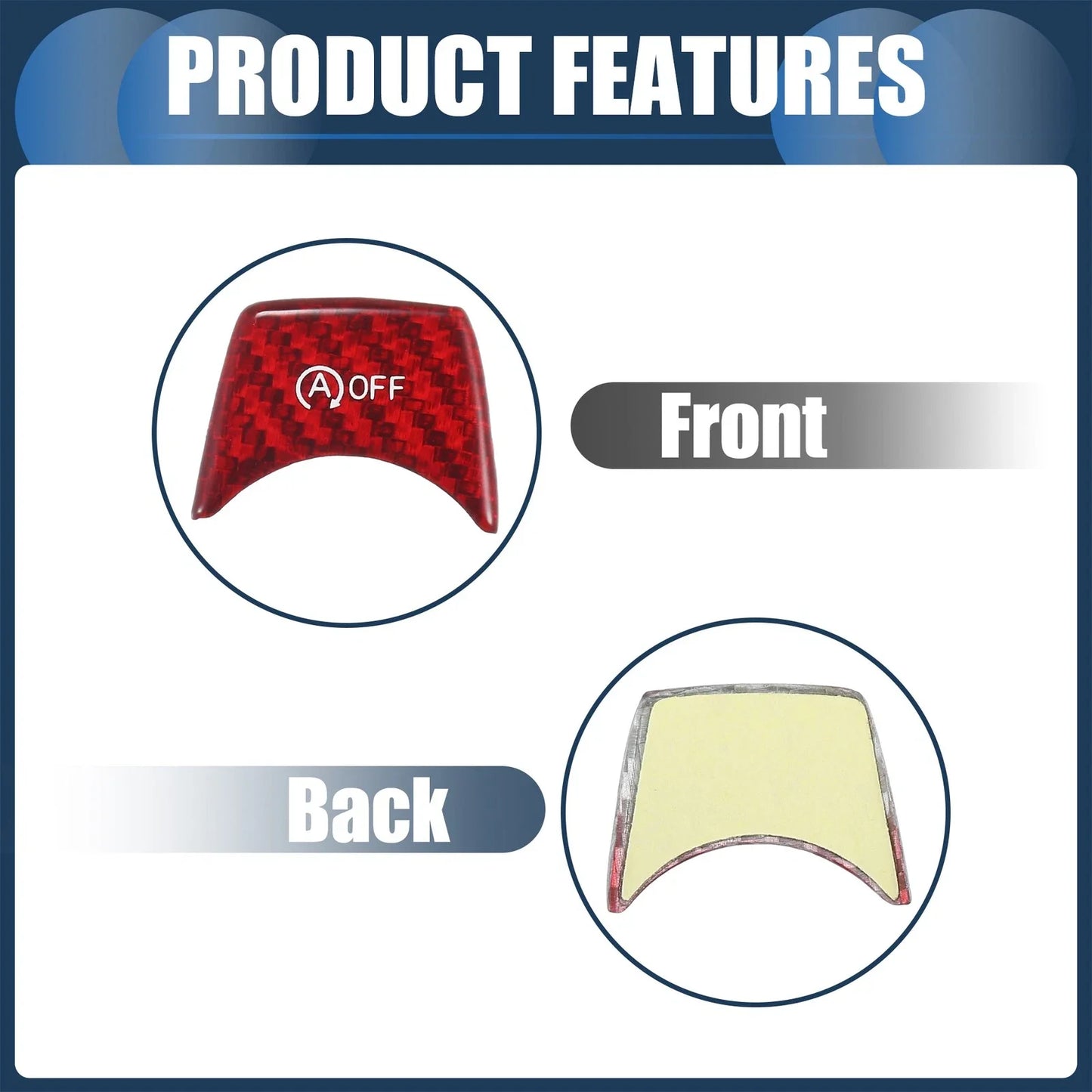 Engine Start Stop Button Cover for BMW Red
