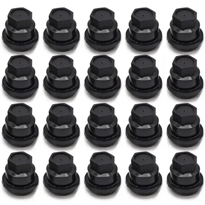 20 x Black Lug Nut Cover Caps for Chevrolet (15661036, 560-5208, 560-5063, 560-5040)