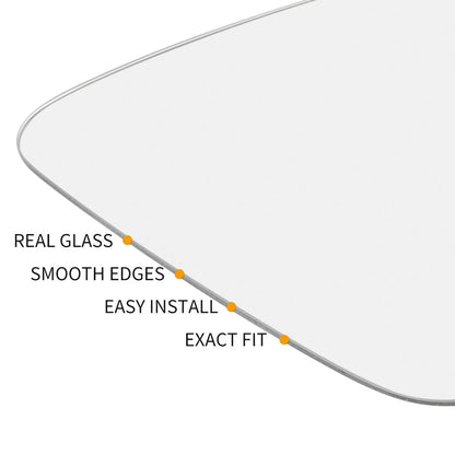Right Side Rearview Mirror Glass Heated with Backing for BMW X5 (2000-2006)