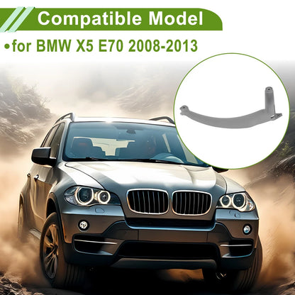 Door Panel Handle Pull Trim Cover for BMW X5 (2007-2013) Gray Black