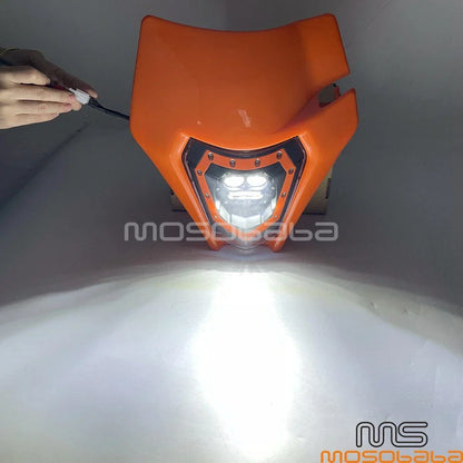 LED Headlight Fairing for EXC 350, EXC F500, SXF450, 690 Enduro, KLX450, KLX250F