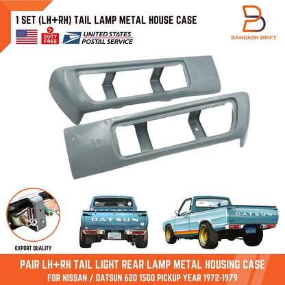 Tail Lights Rear Lamp Metal Housing Case for Datsun 620 (72-79)