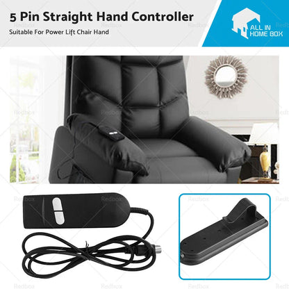 Electric Recliner Switch Remote Control Button for Power Lift Chair 5 Pin