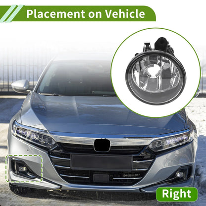 1 Pc Right Fog Light Grill for BMW X6 (2013-2015) Clear Black