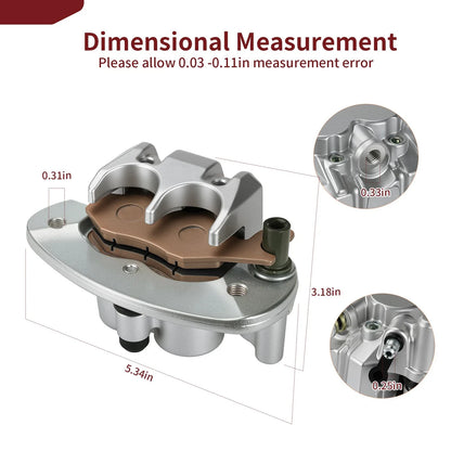 Rear Brake Caliper With Pads for Can Am Commander 800 800R (2011–2020)