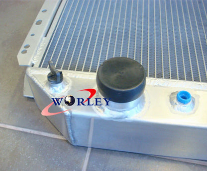 3 Row Aluminum Radiator & Fan for Ford F100 F250 F350 Bronco (1967-1981)