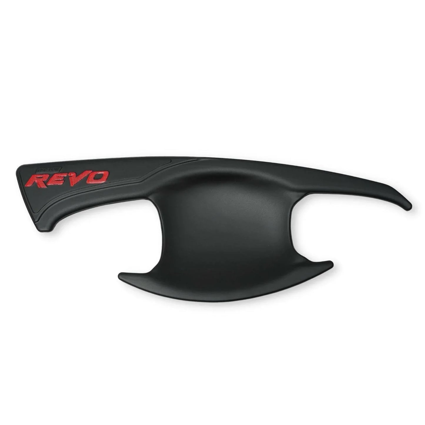 Matte Black Red 4 Door Handle Insert Bowl Cup Trim for Toyota Hilux (15-22)