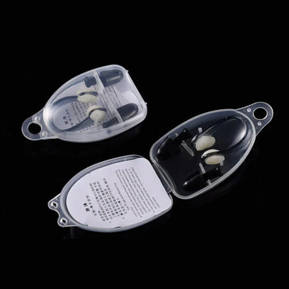 Nose Clips +  Ear Plugs for Swimming Gear with Case Box