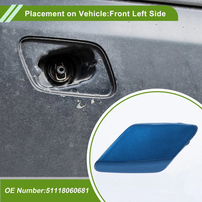 Front Left Washer Nozzle Cover Cap for BMW 428i Blue (2014-2016)