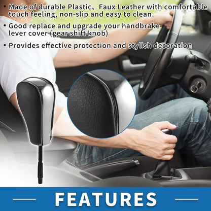 Gear Shifter Knob for BMW 1 Series E81 (2006-2011) Faux Leather Chrome