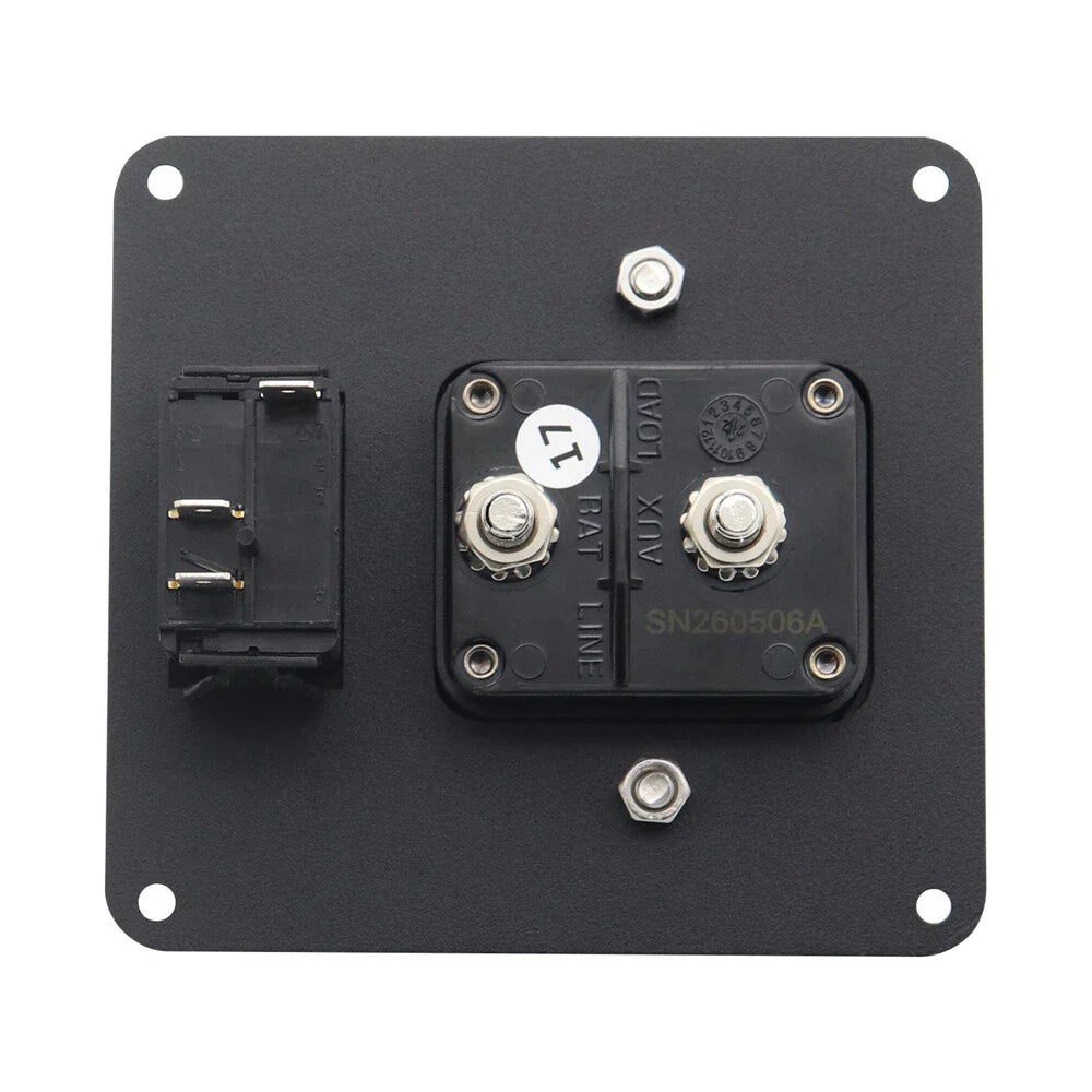 200A Circuit Breaker Panel + Red LED Rocker Switch for Car SUV