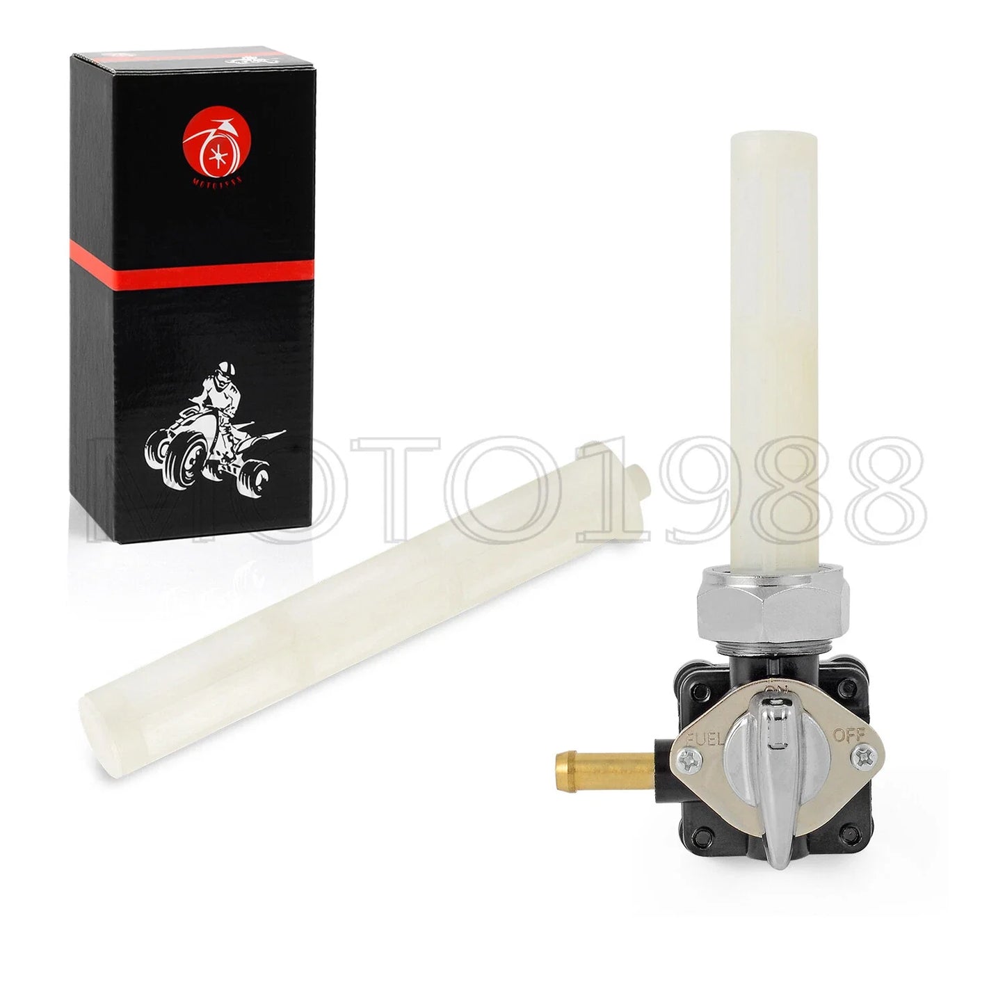 Fuel Valve Petcock 22mm Vacuum Left Exit for Harley