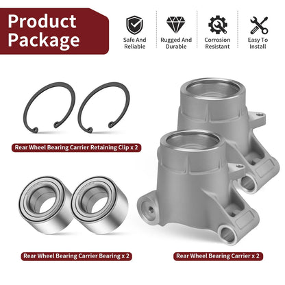 2 x Rear Wheel Bearing Carrier Kit for Polaris Sportsman (2014–2024)