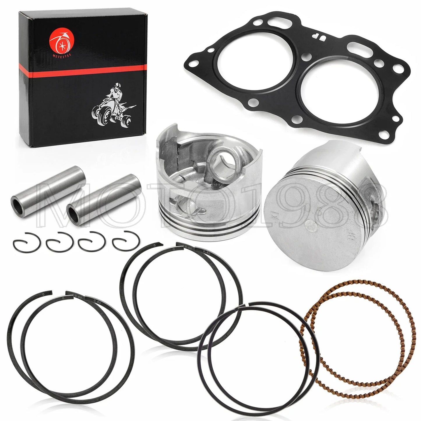 64.50mm Piston Ring Gasket Connecting Rod Kit for EZGO Golf Cart 295cc (1991–2008)