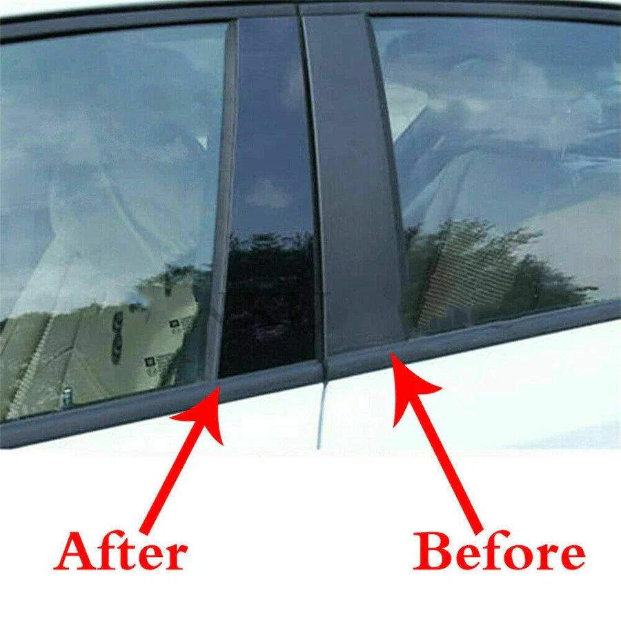 6 x Side Window Door Pillar Post Covers for Jeep Grand Cherokee (2011-2021)