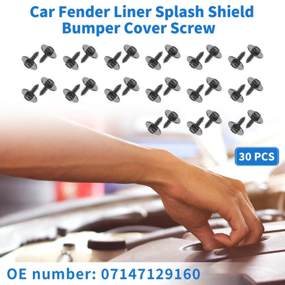 30 pcs Fender Liner Splash Shield Screws for BMW 1 Series M (2011-2012)