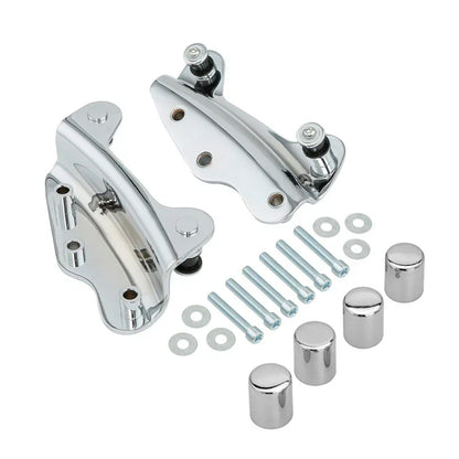 Chrome 4 Point Docking Kit w Covers for Harley Street Glide (2009 - 2013)