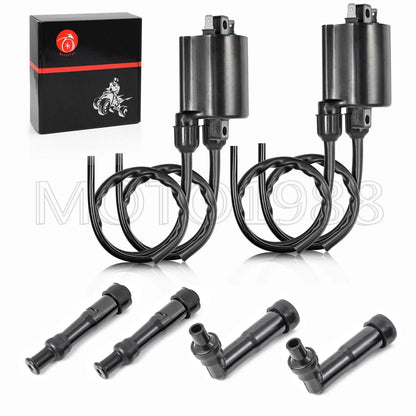 2 x Ignition Coil & Spark Plug Cap for Honda CB750 Nighthawk (1991–2003)