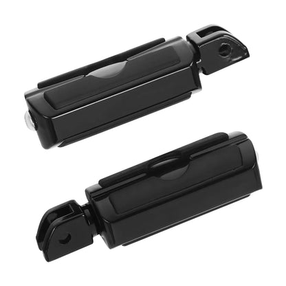 Black Front Rider Footrests Pegs for Harley Softail Fat Bob (2018-2025)