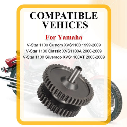 Starter Clutch Idler Gear Shaft for Yamaha V Star 1100 XVS1100 (1999–2009)