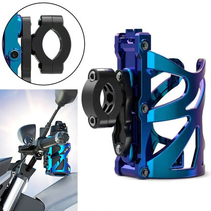 Motorcycle Alloy Handlebar Water Cup Drink Bottle Holder for Universal