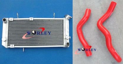 Aluminum Radiator & Blue Silicone Hose for Suzuki TL1000S (1997-2001)