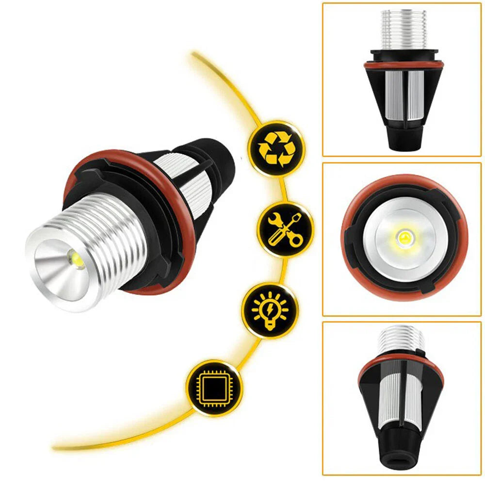 Angel Eye Halo Ring Light Bulbs for BMW E39 (2000-2003) 6000K 720LM
