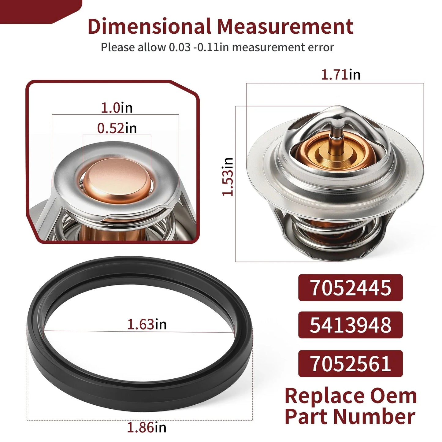 Thermostat & O-Ring for Polaris Sportsman 1000 XP / Touring XP (2015–2025)