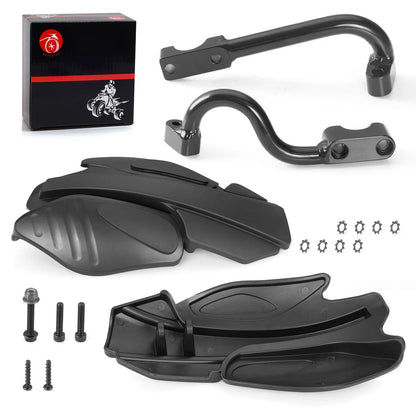 2 x Hand Guards & Mount Brackets Kit for Polaris Scrambler Sportsman(2014–2023)